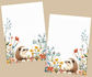 A4 Notepad Summer Hedgehog by LNcreativePapers_