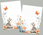 A5 Notepad Summer Cat by LNcreativePapers_