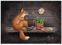 Postcard 429 by Katja Saario - Sauna Fox_