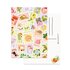 Postcard by Muchable - cute stamp pattern print illustration_