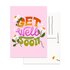 A6 Postcard by Muchable - quote - get well soon - flowers_