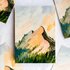 Wild Pencil Studio Postcard - Sunrise on the mountain_