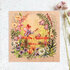 Xenia's Sketchbook Pages Postcard - Tea in Flower Garden and Spring Fairy_