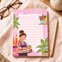 A6 Notepad Girl with Cakes - by Aniet Illustration_