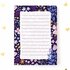 A6 Notepad Purple Flowers - by Aniet Illustration_