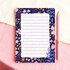 A6 Notepad Purple Flowers - by Aniet Illustration_