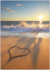 Postcard | Heart of Sand on the Beach_