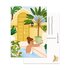 A6 Postcard by Muchable - zomer vrouw in zwembad_