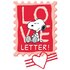A6 Postcard Peanuts - Snoopy and Woodstock "Love Letter"_