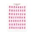 A5 Stickersheet by Muchable | Alphabet - letters/characters journaling pink_