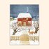 Asia Spettel A6 Postcard - Winter Cabin_