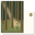 Studio Kvinna A6 Postcard - Blackbird in the forest_
