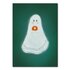 Studio Kvinna A6 Postcard - Little ghost with pumpkin_