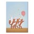 Studio Kvinna A6 Postcard - Fox Party Parade_