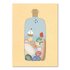 Studio Kvinna A6 Postcard - Mermaid and seashells in a bottle_