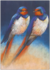 Postcard Loes Botman | Two swallows_