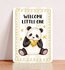 Postcard Welcome Little One Panda - Aniet Illustration_