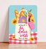 Postcard Dolce Vita Kind of Day - Aniet Illustration_