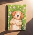 Postcard Dog Cute Flowers - Aniet Illustration_