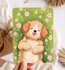 Postcard Dog Cute Flowers - Aniet Illustration_