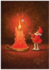 Postcard 414 by Katja Saario - Christmas Elf with Candle_