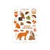 A6 Stickersheet by Muchable |  herfst/autumn - animals_