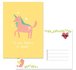 Postcard LittleLeftyLou | Cute Animals - Unicorn _