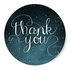 Thank You Circle Sealing Stamp Stickers | Starry Night Sky Calligraphy_