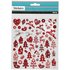 Seal Sticker with Glitter Foil | Red and White Christmas _