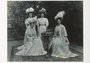 Postcard | Koningin Wilhelmina met haar hofdames, 1908_