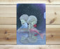 Amy and Tim Collection A4 Plastic File Folder | Mermaid_