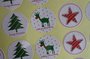 Sealing Stamp Stickers "Deer, Star and Christmas Tree"_