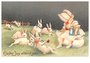 Victorian Postcard | A.N.B. - Easter joy attend you_