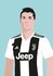 Pop Art Postcard | Cristiano Ronaldo - Juventus Turin_