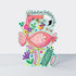 Rachel Ellen Designs Cards - Little Darlings - Fabulous Birthday Wishes Flamingo_